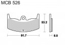 Brzdové destičky LUCAS MCB 526 organické